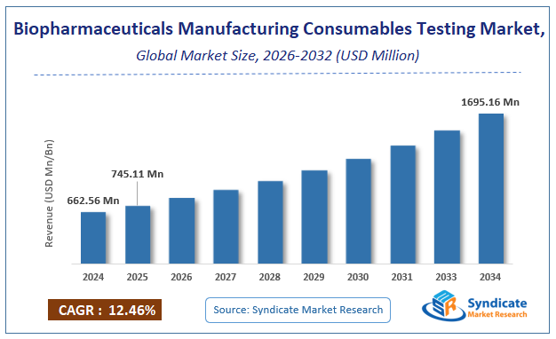 Global Biopharmaceuticals Manufacturing Consumables Testing Market Size
