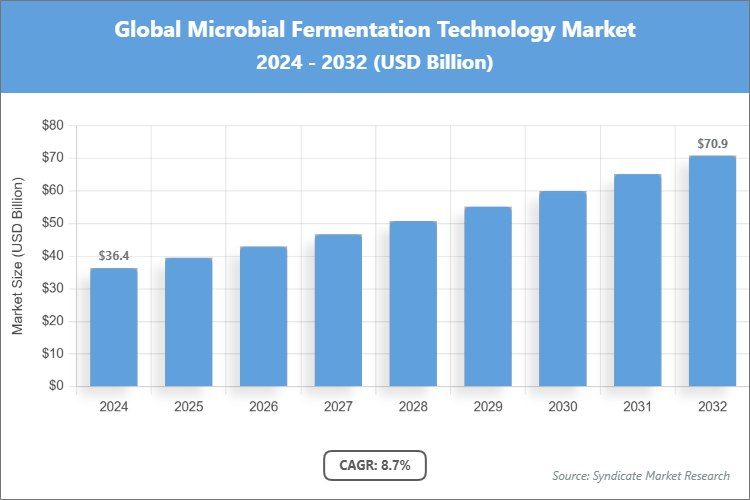Global Microbial Fermentation Technology Market Size